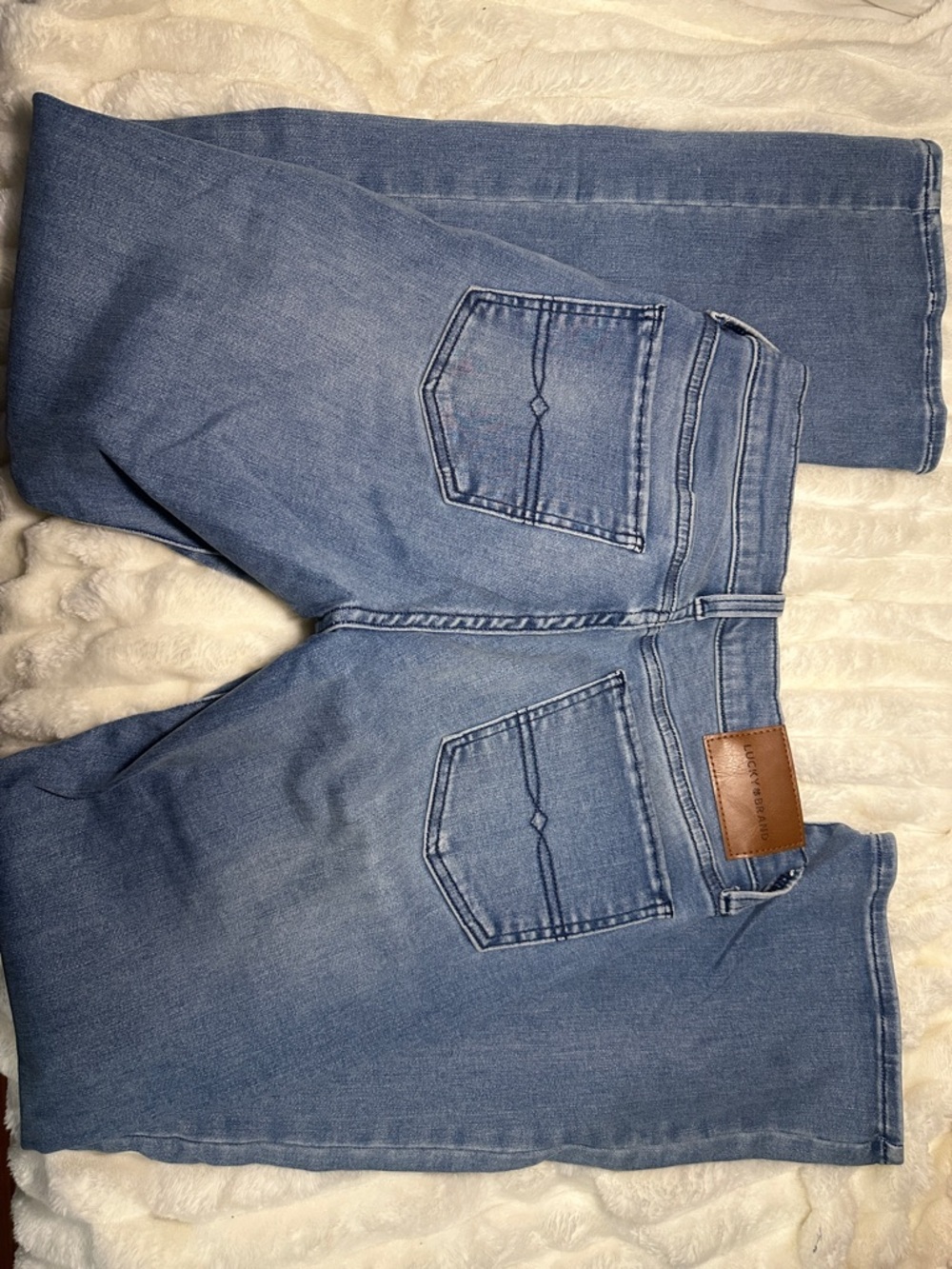 Lucky Brand Blue Wide leg Jeans - Picture 3 of 4